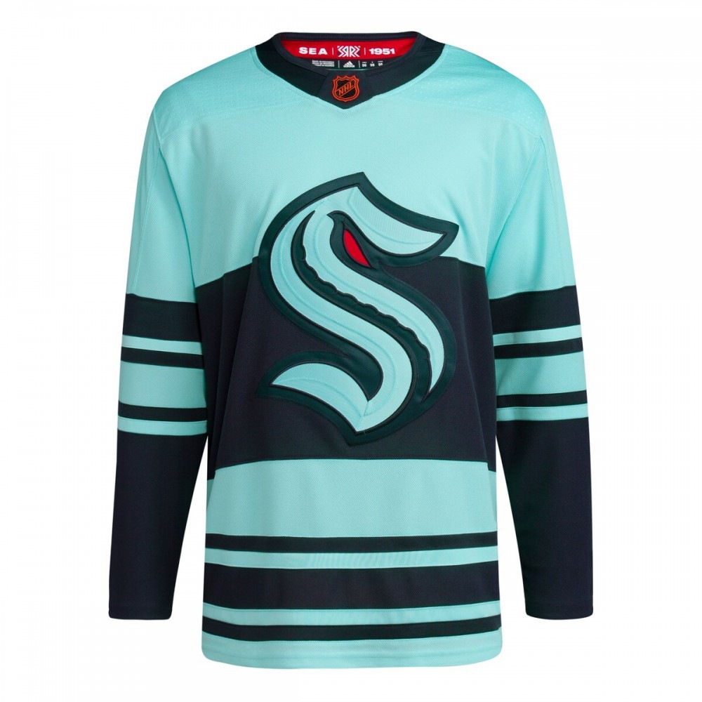Seattle Kraken adidas Reverse Retro 2.0 Authentic Blank Jersey - Teal-Pro Kit Vault | Brand New 26/27 Sports Jerseys